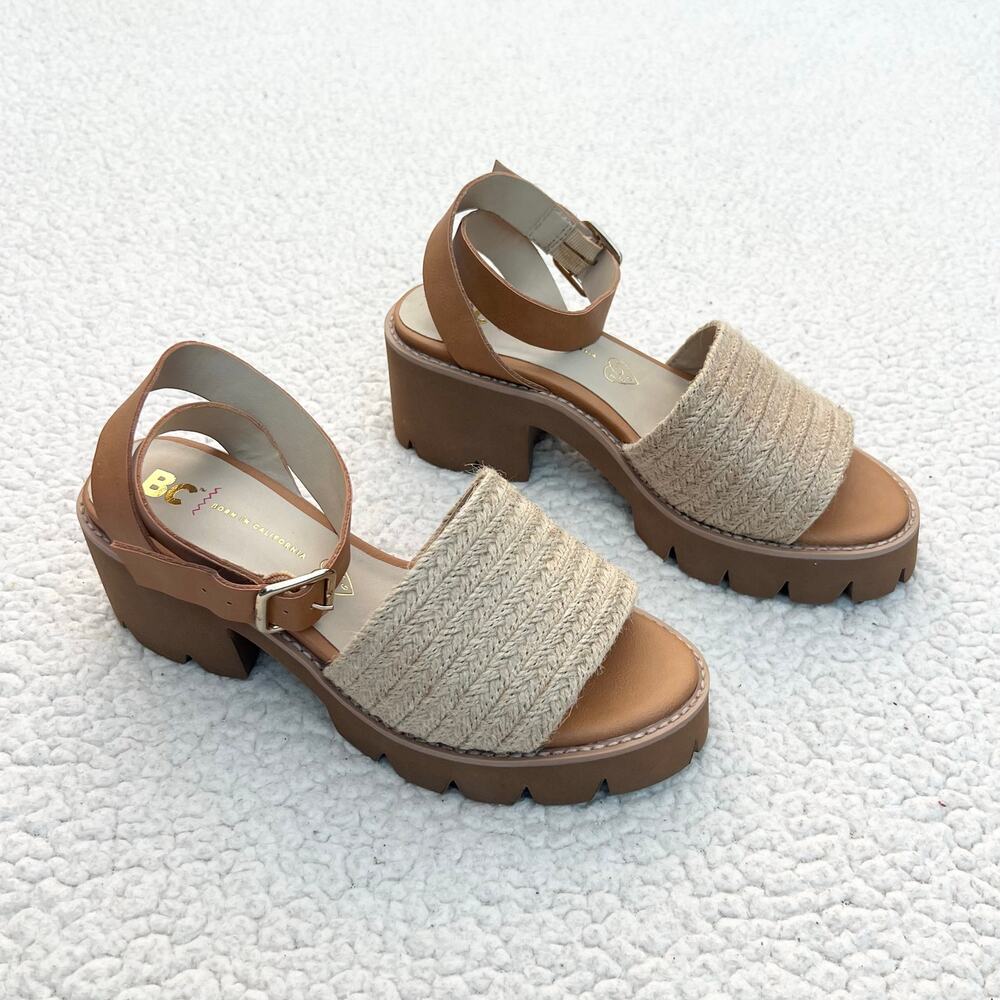BC Footwear Left Unsaid Platform Hemp Sandal